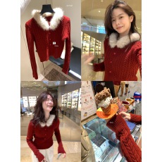 批发韩版可拆卸毛毛领麻花保暖毛衣女秋冬简约日常<b class='q'>甜美</b>显瘦套头上衣潮