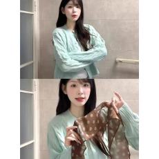 批发麻花针织开衫<b class='q'>外套女</b>秋季韩系高级感早春穿搭毛衣修身<b class='q'>短</b>款外搭上衣