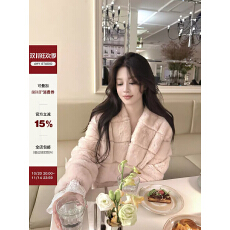 批发AHY香香软软兔毛短款皮草显瘦毛绒外套新品