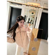 批发【Meng服饰】香香软软款皮草气质显瘦毛绒外套