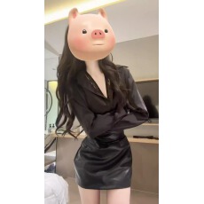 批发绑带小皮裙秋季半身裙韩版高腰紧身pu皮包臀性感一步裙冬