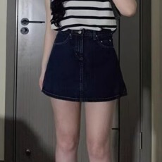批发牛仔短裙女夏季新款防走光高腰a字胖MM半身裙大码辣妹包臀裙裤子