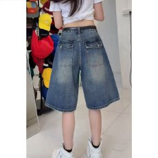 批发夏季美式休闲痞帅水洗复古做旧破洞牛仔<b class='q'>短裤</b><b class='q'>男</b>宽松百搭五分裤子潮