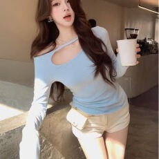 批发春夏新款白色圆弧形阔腿<b class='q'>牛仔</b><b class='q'>短裤</b>女<b class='q'>高腰</b>显瘦口袋工装A字热裤