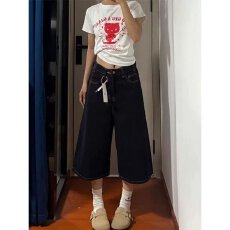 批发夏季美式休闲痞帅水洗复古牛仔<b class='q'>短裤</b><b class='q'>男</b>直筒宽松百搭五分裤子潮