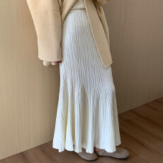 批发修身淑女风鱼尾半身裙冬季新款减龄气质收腰显瘦长款裙子