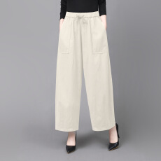 批发裤子<b class='q'>女</b>春夏新款中年妈妈新款哈伦大码百搭显瘦宽松薄款休闲裤