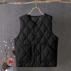 批发时尚<b class='q'>马甲</b>秋冬妈妈保暖宽松轻薄大码无袖坎肩<b class='q'>中老年</b>新款外套背心