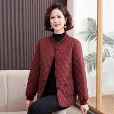 批发中年妈妈新年棉袄安可拉红中式<b class='q'>棉衣</b>保暖舒适老太太棉袄新款棉袄女