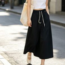 批发八分裤裤子女<b class='q'>夏</b>季薄款高腰宽松显瘦外穿休闲裤直筒阔腿裤新款