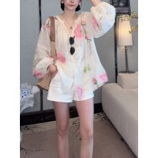 批发法式重工花卉刺绣<b class='q'>衬衫</b><b class='q'>女</b>2026夏季新款宽松显瘦设计感气质防晒上衣
