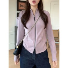 批发时尚设计感微塑性长袖外套女士秋季新款小众独特好看修身显瘦上衣