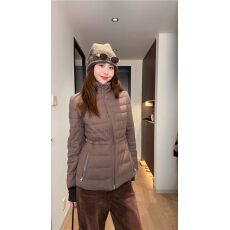 批发2025冬季新款轻薄收腰修身显瘦羽绒服女立领时尚休闲保暖外套