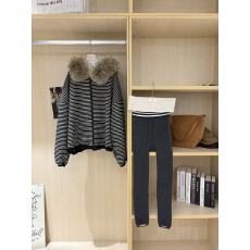 批发抖音爆款加绒时尚<b class='q'>条纹</b>外套加加绒<b class='q'>打底裤</b>套装