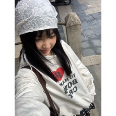 批发纯棉华棉复合薄款320克/加绒420克布面+手感<b class='q'>印花</b>无帽绳连帽卫衣女