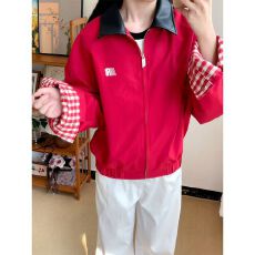 批发原版做工 高质量 加厚原版面料 棒球服外套女