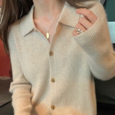 批发翻领针织衫内<b class='q'>搭</b><b class='q'>开衫</b>女2026春季新款短款<b class='q'>长袖</b><b class='q'>外</b>搭上衣打底毛衣外套