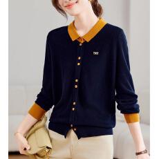 批发素订女装原创<b class='q'>品牌</b>旗舰店安迪绒撞色翻领上衣+松紧腰九分裤套装秋