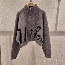 批发<b class='q'>韩版</b>立领半拉链套头毛衣女秋冬季新款软糯慵懒复古休闲内搭针织衫
