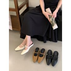 水钻厚底交叉带一字拖鞋女外穿2026新款气质露趾凉拖鞋