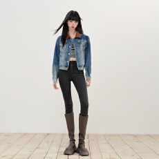 批发实拍~2025秋冬新款韩版蜜桃臀紧身<b class='q'>牛仔裤</b><b class='q'>女</b>加绒超高腰铅笔小脚裤