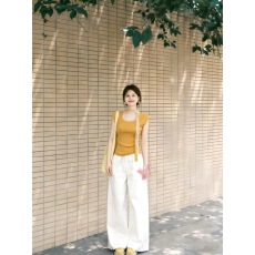 批发黄色短款正肩打底衫上衣2026年夏季新款夏<b class='q'>装</b>高级感巨好看<b class='q'>t</b><b class='q'>恤</b>女<b class='q'>装</b>