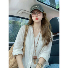 批发白色蕾丝轻薄防晒开衫长袖<b class='q'>衬衫</b>女夏季甜美减龄显瘦高级感上衣外套