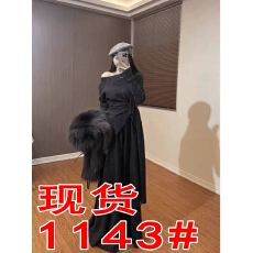 批发休闲风甜美<b class='q'>街头</b>风INS风时尚套装秋冬针织开叉大裙裤套装长袖高腰