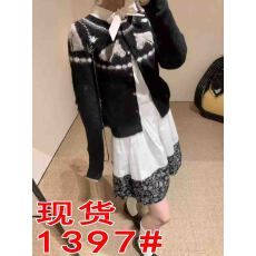 批发童趣风和平小马动物卡通毛衣休闲慵懒羊毛针织开衫外套