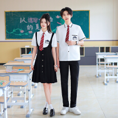 批发出货中----实拍新款----班服学生学院风<b class='q'>夏</b>季演出服假两件连衣裙