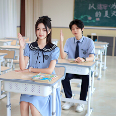 批发出货中----实拍新款----班服学生学院风毕业季<b class='q'>夏</b>季演出服连衣裙