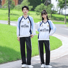 批发已出货-新款实拍--长袖卫衣潮流印花运动套装学生班服校服