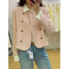 批发小香风短<b class='q'>外套</b>女装秋季2025年新款设计感短款粗花呢长袖百搭上衣潮