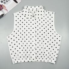 批发假领子<b class='q'>女</b>假衣领马甲款白色波点薄款打底衬衣时尚装饰领春夏秋季