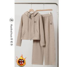 批发运动<b class='q'>套装</b><b class='q'>女</b>2025韩系一整套深冬穿搭加绒加厚<b class='q'>卫衣</b>休闲两件套