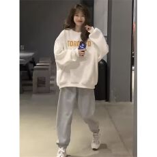 批发运动服套<b class='q'>装</b>女2025春秋季学生<b class='q'>韩版</b>宽松显瘦时尚跑步休闲两件套