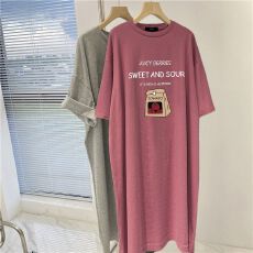 批发2026新款大码女装2026夏季新款宽松休闲家居服百搭森系<b class='q'>连衣裙</b>