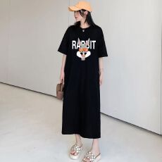 批发2026新款跨境夏季韩版<b class='q'>韩国</b>大码长款连衣裙胖mm宽松过膝睡裙外贸