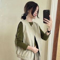 批发机车风拉链皮马甲女2026秋季新款无袖<b class='q'>百搭</b>显瘦<b class='q'>百搭</b>外套休闲马夹潮