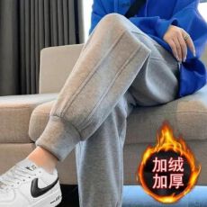 批发运动裤女2026加绒春秋季新款束脚韩版宽松显瘦<b class='q'>哈伦</b>百搭卫衣裤女