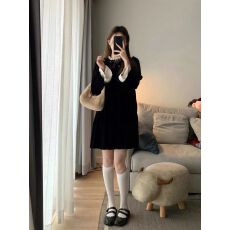 批发秋冬款时髦大码女装外穿款长袖高质量超好看百搭<b class='q'>连衣裙</b>高级感冬装