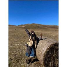 批发2026新款今年流行爆款仿羊羔毛马甲女款皮毛一体毛毛外套潮流上衣