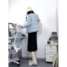 批发新款棉服百搭款高级感外套常规款长袖娃娃领设计感女生小众上衣潮