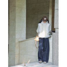 批发2026新款韩版仿毛环保皮草马甲女<b class='q'>冬</b>外穿立领设计感百搭款女生上衣