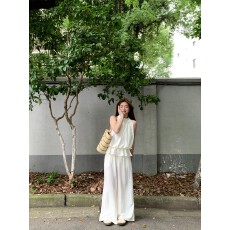 批发2026新款夏季简单大方得体裙裤套装法式新品无袖巨好看女连衣裙子