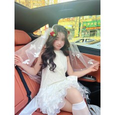 批发新款甜妹穿搭流行小白<b class='q'>裙</b>订婚生日礼服小<b class='q'>裙</b>子女装无袖超好看背心<b class='q'>裙</b>