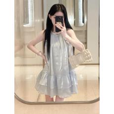 批发2026新品高端精致挂脖领仙女裙超好看女生款春夏装无袖设计A字裙