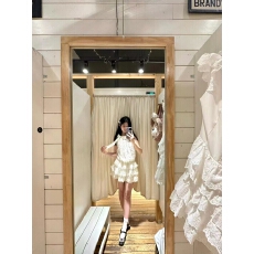 批发富家千金无袖挂脖<b class='q'>连衣裙</b>女夏季甜辣妹少女公主蛋糕裙收腰蓬蓬裙子