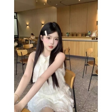批发千金风小香风甜辣妹连衣裙女夏季高级感公主蛋糕裙收腰蓬蓬女裙子