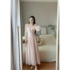 批发2026春秋季粉色<b class='q'>连衣裙</b>女高级感超好看时尚<b class='q'>小清新</b>韩系女生流行长裙